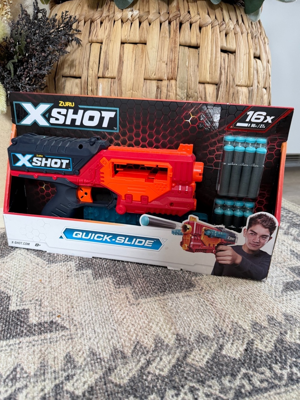 New Zuru X-Shot Excel Quick-Slide foam dart blaster 10-dart capacity